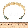 304 Stainless Steel Enamel Bangles for Women BJEW-D408-40G-3
