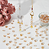 240Pcs Electroplate Glass Faceted Octagon Links Connector Charms EGLA-SP0001-43B-4