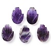 Natural Amethyst Pendants G-K359-03G-1