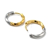 Two Tone 304 Stainless Steel Hoop Earrings for Women EJEW-Q790-01A-2