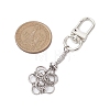 Ring 304 Stainless Steel Macrame Chain Pouch Empty Stone Holder Pendant Decoration HJEW-JM02089-2