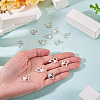 16Pcs 4 Colors Alloy Rhinestone Pendants RB-TA0001-39-6