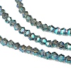 Transparent Electroplate Glass Beads Strands EGLA-A039-T2mm-UA12-3