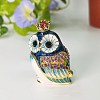 Owl Alloy Enamel Jewelry Storage Box PW-WG12142-05-1
