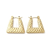 Rack Plating 304 Stainless Steel Hoop Earrings for Women EJEW-Z026-27G-1