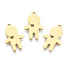 Ion Plating(IP) 201 Stainless Steel Pendants STAS-T044-268G-1