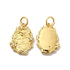 Rack Plating Eco-Friendly Brass Micro Pave Cubic Zirconia Pendants KK-A177-25G-1