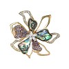 Alloy Rhinestone Brooch PW-WG722E4-01-1