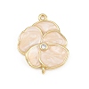 Brass Enamel Connector Charms KK-L275-57G-07-1