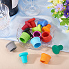 14Pcs 14 Styles Silicone Bottle Stopper AJEW-TA0002-54-6