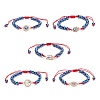 Crystal Rhinestone Link Bracelet BJEW-JB08492-1