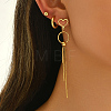 Stainless Steel Ring Tassel Earrings Sets OV1980-3-3