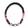 Handmade Polymer Clay Heishi Beads Stretch Bracelets BJEW-JB05307-2