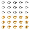 Brass Crimp Beads Covers KK-AR0001-27-1