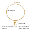 European Stainless Steel Fish Pendant Necklaces WY0433-1-1