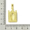 Real 18K Gold Plated Brass Micro Pave Clear Cubic Zirconia Pendants KK-H472-36F-G-3