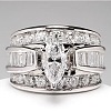 Horse Eye Alloy with Crystal Rhinestone Finger Rings FS-WG251C3-08-1