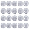 20Pcs Grey Cube Letter Silicone Beads 12x12x12mm Square Dice Alphabet Beads with 2mm Hole Spacer Loose Letter Beads for Bracelet Necklace Jewelry Making JX436U-1