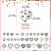 30Pcs 30 Styles Tibetan Style Alloy Pendants FIND-YW0004-62-2