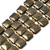 Natural Pyrite Beads Strands G-Z131-G01-01-2