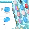 30Pcs 3 Styles Resin European Beads RESI-FS0001-71-4