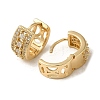 Brass Micro Pave Cubic Zirconia Hoop Earring EJEW-L271-20KCG-04-2