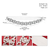 Rhinestone Bride Flower Lace Leg Belts WG66B83-07-1