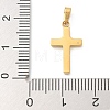 Ion Plating(IP) 304 Stainless Steel Micro Pave Cubic Zirconia Pendants STAS-Z107-08G-07-3