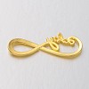 Tibetan Style Alloy Infinity with Hope Links connectors LS-TIBE-S230-G-LF-2