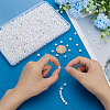 1500Pcs AB Color Plated Eco-Friendly Poly Styrene Acrylic Round Beads TACR-GA0001-17-3