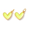 Rack Plating Brass Enamel Charms KK-D073-27G-06-2