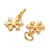 925 Sterling Silver Christmas Snowflake Charms STER-P071-18G-2