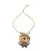 Cute Bees Acrylic Pendant Decoration HJEW-G026-01C-2