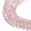 Transparent Electroplate Glass Beads Strands LS-GLAA-F029-4mm-D26-3