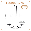 Iron Candle Holders AJEW-WH0410-249-2
