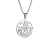 Alloy Witchcraft Pentagram Pendant 201 Stainless Steel Box Chain Necklaces for Men FS-WGE54F1-01-5