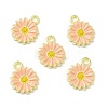 Alloy Enamel Charms FIND-H035-01B-LG-4