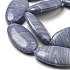 Synthetic Blue Lace Agate Beads Strands G-B071-H02-02-3