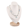 Bust Shaped Velvet Necklace Display Stands NDIS-WH0009-20-1