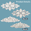 4Pcs 2 Styles Alloy Glass Cabochons DIY-GF0013-79-6