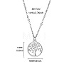 Brass Tree of Life Pendant Necklaces for Women WGFA3A6-04-1