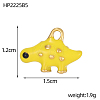 304 Stainless Steel Enamel Pendants STAS-OY002-77G-3