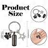 Alloy & 304 Stainless Steel Bottle Keychains KEYC-YW00274-01-3