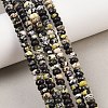 Natural Yellow Turquoise(Jasper) Beads Strands G-L647-D08-4x6mm-1