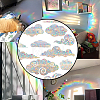 Rainbow Prism Plastic Electrostatic Glass Window Stickers DIY-WH0502-27-5
