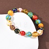 Handmade Lampwork Beads Stretch Bracelets for Women BJEW-B164-01-3