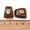 Natural Tiger Eye European Beads GG-CBA9389-02J-2