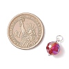 AB Color Plated Transparent Glass Pendants PALLOY-JF04972-02-2