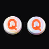 UV Plating Enamel Acrylic Beads PACR-N015-01G-4