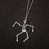 Punk Style Skeleton Skull Alloy Pendant Necklaces WH-WGF5A97-01-2